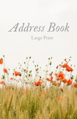 Address Book Large Print: For Contacts, Addresses, Phone Numbers, Emails & Emergency reference By Beautiful Useful Journal Cover Image