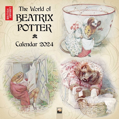 British Library: Beatrix Potter Wall Calendar 2024 (Art Calendar) By Flame Tree Studio (Created by) Cover Image