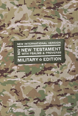Niv, New Testament with Psalms and Proverbs, Military Edition, Compact, Paperback, Military Camo, Comfort Print Cover Image