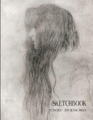 Sketchbook - 8.5x11 Inches: Profile of a Woman with Long Hair - Gustav  Klimt (Paperback)