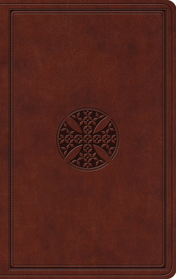 ESV Value Thinline Bible (Trutone, Brown, Mosaic Cross Design) Cover Image
