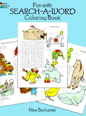 Fun with Search-A-Word Coloring Book By Nina Barbaresi Cover Image