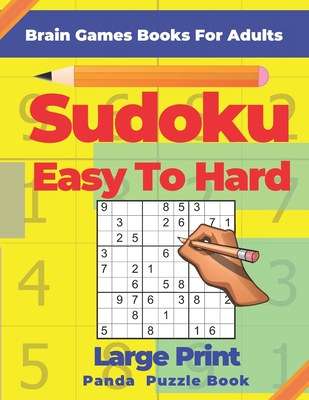 Hard Sudoku Puzzle Book for Adults: 200 Large Print Puzzles with Answers  (Large Print / Paperback)