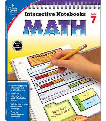 Math, Grade 7 (Interactive Notebooks) Cover Image