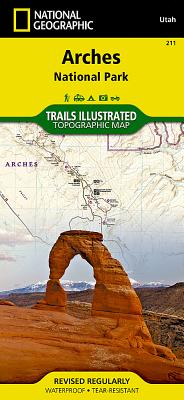 Arches National Park (National Geographic Trails Illustrated Map #211) Cover Image
