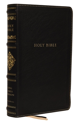 Kjv, Sovereign Collection Bible, Personal Size, Genuine Leather, Black, Red Letter Edition, Comfort Print: Holy Bible, King James Version By Thomas Nelson Cover Image