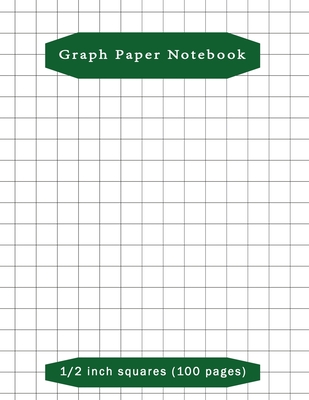 Math Notebook: 1/2 inch Square Graph Paper for Students and Kids, 100  Sheets (Large, 8.5 x 11) (Paperback)