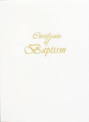 Contemporary Steel-Engraved Child Baptism Certificate (Pkg of 3) Cover Image