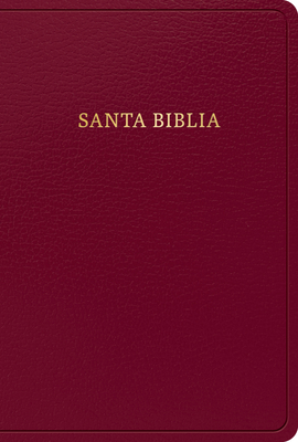 RVR 1960 Biblia letra grande tamaño manual, borgoña, imitación piel (edición 2023) Cover Image