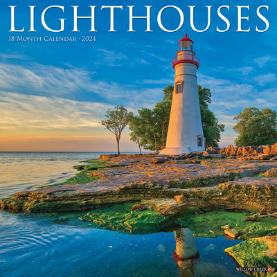 Lighthouses 2024 12 X 12 Wall Calendar Cover Image