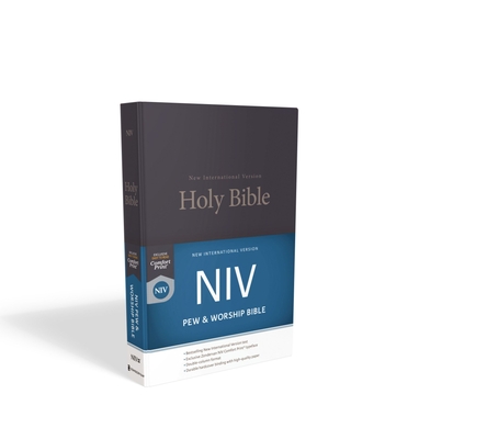 NIV, Pew and Worship Bible, Hardcover, Blue By Zondervan Cover Image