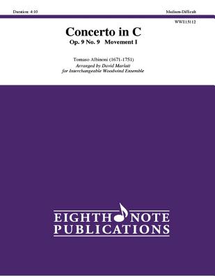 Concerto in C Op. 9, No. 9 -- Movement I: Score & Parts (Eighth Note Publications) Cover Image