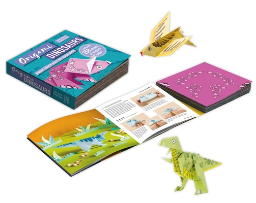Origami Dinosaurs: Paper block plus 64-page book Cover Image
