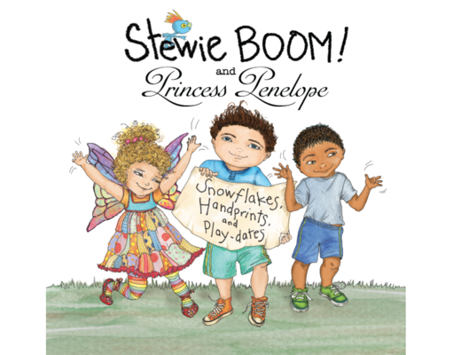 Stewie Boom! and Princess Penelope: Handprints, Snowflakes and Playdates By Christine Bronstein, Karen L. Young (Illustrator), Mitra Ahani (Afterword by) Cover Image