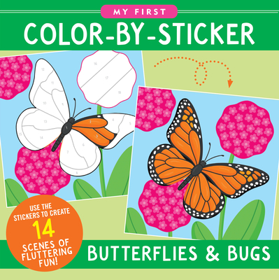 Butterflies & Bugs Color-By-Sticker Book By T. Levy, Martha Zschock (Illustrator) Cover Image