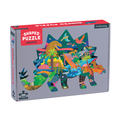 Dinosaurs 300 Piece Shaped Scene Puzzle Cover Image