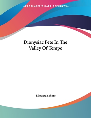 Dionysiac Fete In The Valley Of Tempe Cover Image