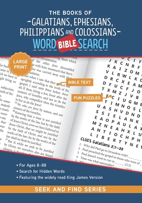 The Books Galatians, Ephesians, Philippians and Colossians: Bible Word Search (Large Print) (Seek and Find #5) Cover Image