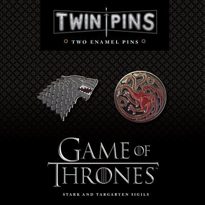 Game of Thrones Twin Pins: Stark and Targaryen Sigils: Two Enamel Pins (Enamel Pin Sets, Game of Thrones Buttons, Jewelry from Books) (Game of Thrones x Chronicle Books)