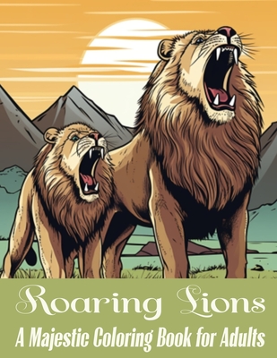 Roaring Lions: A Majestic Coloring Book for Adults Cover Image