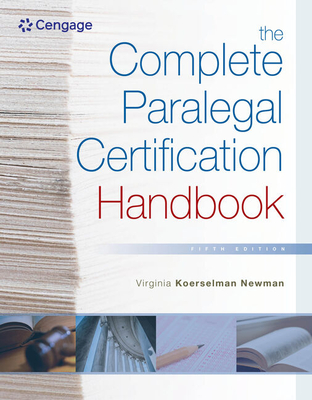 Bundle: The Complete Paralegal Certification Handbook, 5th + Mindtap, 1 Term Printed Access Card Cover Image