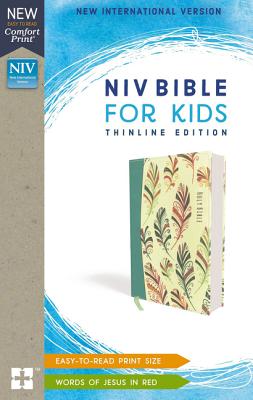 Niv, Bible for Kids, Flexcover, Teal, Red Letter, Comfort Print: Thinline Edition By Zondervan Cover Image