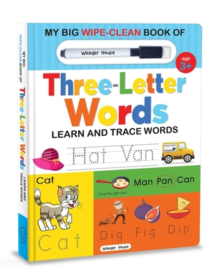 My Big Wipe And Clean Book of Three Letter Words for Kids: Learn And Trace Words Cover Image