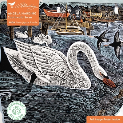 Adult Sustainable Jigsaw Puzzle Angela Harding: Southwold Swan: 1000-pieces. Ethical, Sustainable, Earth-friendly (1000-piece Sustainable Jigsaws) By Flame Tree Studio (Created by) Cover Image