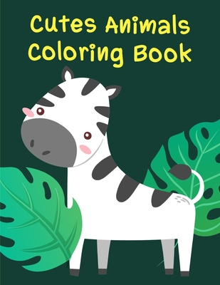 cute animals coloring book: Christmas Coloring Pages for Boys, Girls, Toddlers Fun Early Learning Cover Image