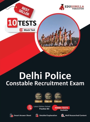 Delhi Police Constable Recruitment Exam Book 2023 (English Edition) - 10 Full Length Mock Tests (1000 Solved Objective Questions) with Free Access to Cover Image