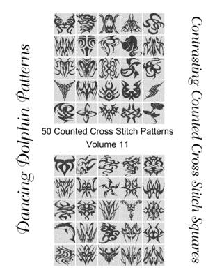 Contrasting Counted Cross Stitch Squares: 50 Counted Cross Stitch Patterns (Volume #11) Cover Image