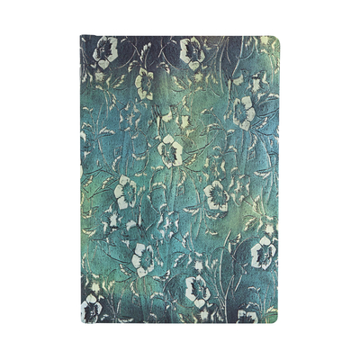 Kuro Mini Unlined Hardcover Journal, 176pg, 85GSM by Paperblanks (Katagami Florals)
