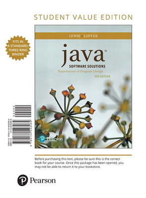 Java Software Solutions (Loose Leaf) | Marcus Books