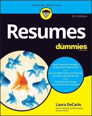 Resumes for Dummies By Laura DeCarlo Cover Image