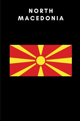 North Macedonia: Country Flag A5 Notebook to write in with 120 pages