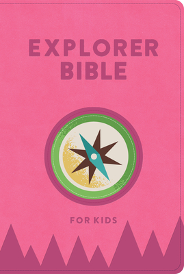 KJV Explorer Bible for Kids, Bubble Gum LeatherTouch, Indexed: Placing God’s Word in the Middle of God’s World Cover Image