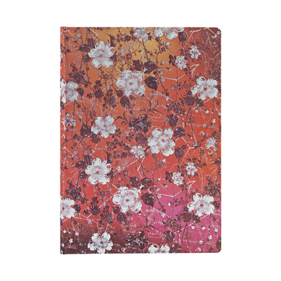 Sakura Midi Lined Hardcover Journal, 144pg, 120GSM by Paperblanks (Katagami Florals)