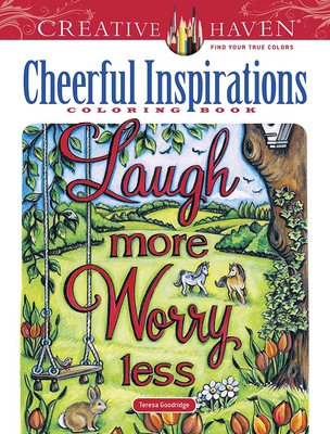 Creative Haven Cheerful Inspirations Coloring Book Cover Image