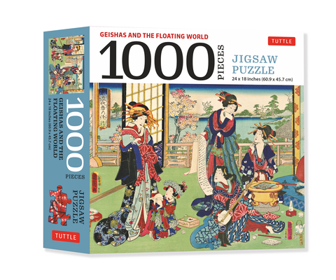 Geishas and the Floating World - 1000 Piece Jigsaw Puzzle: Finished Size 24 X 18 Inches (61 X 46 CM) By Toyohara Kunichika (Illustrator), Tuttle Publishing (Editor) Cover Image