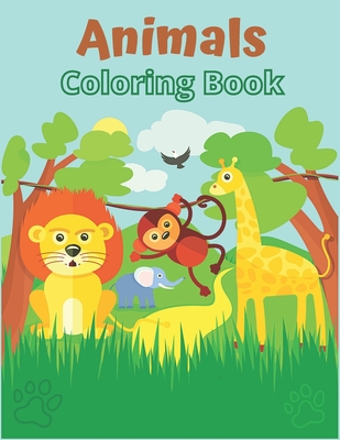 Coloring Books for Kids Ages 4-8 Animals: Coloring Books For Kids