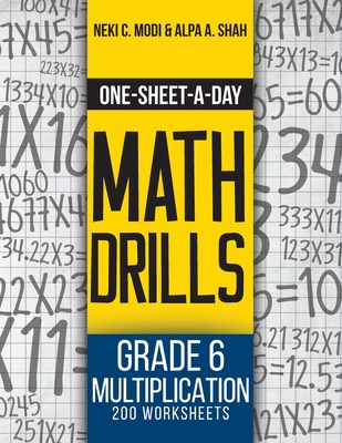 one sheet a day math drills grade 6 multiplication 200 worksheets book 19 of 24 paperback bookpeople