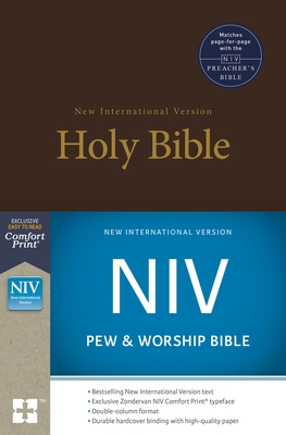 NIV, Pew and Worship Bible, Hardcover, Brown By Zondervan Cover Image