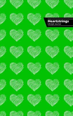 Heartstrings Lifestyle Journal, Blank Notebook, Dotted Lines, 288 Pages, Wide Ruled, 6 x 9 (A5) Hardcover (Green) Cover Image