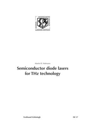 Semiconductor Diode Lasers for Thz Technology By Martin R. Hofmann Cover Image