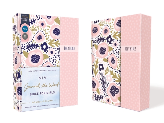 Niv, Journal the Word Bible for Girls, Double-Column, Hardcover, Pink, Magnetic Closure, Red Letter, Comfort Print: Reflect, Take Notes, or Create Art Cover Image