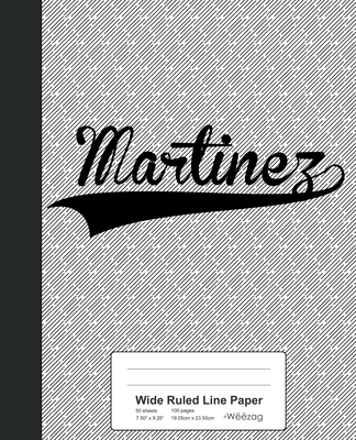 Wide Ruled Line Paper: MARTINEZ Notebook By Weezag Cover Image