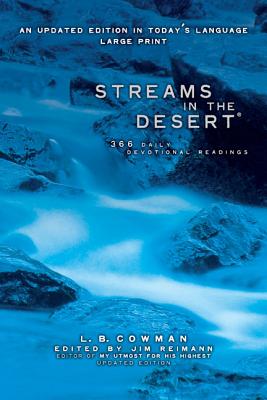 Streams in the Desert, Large Print: 366 Daily Devotional Readings Cover Image
