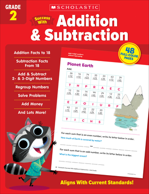 Scholastic Success with Addition & Subtraction Grade 2 Workbook Cover Image