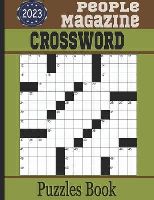 People Magazine Crossword Puzzles Book 2023: Large-print medium to hard Crossword Puzzles Cover Image