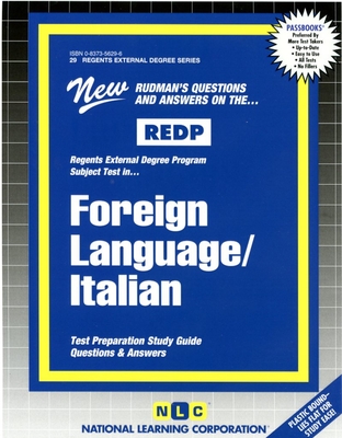 FOREIGN LANGUAGE/ITALIAN: Passbooks Study Guide (Regents External Degree Series (REDP)) Cover Image